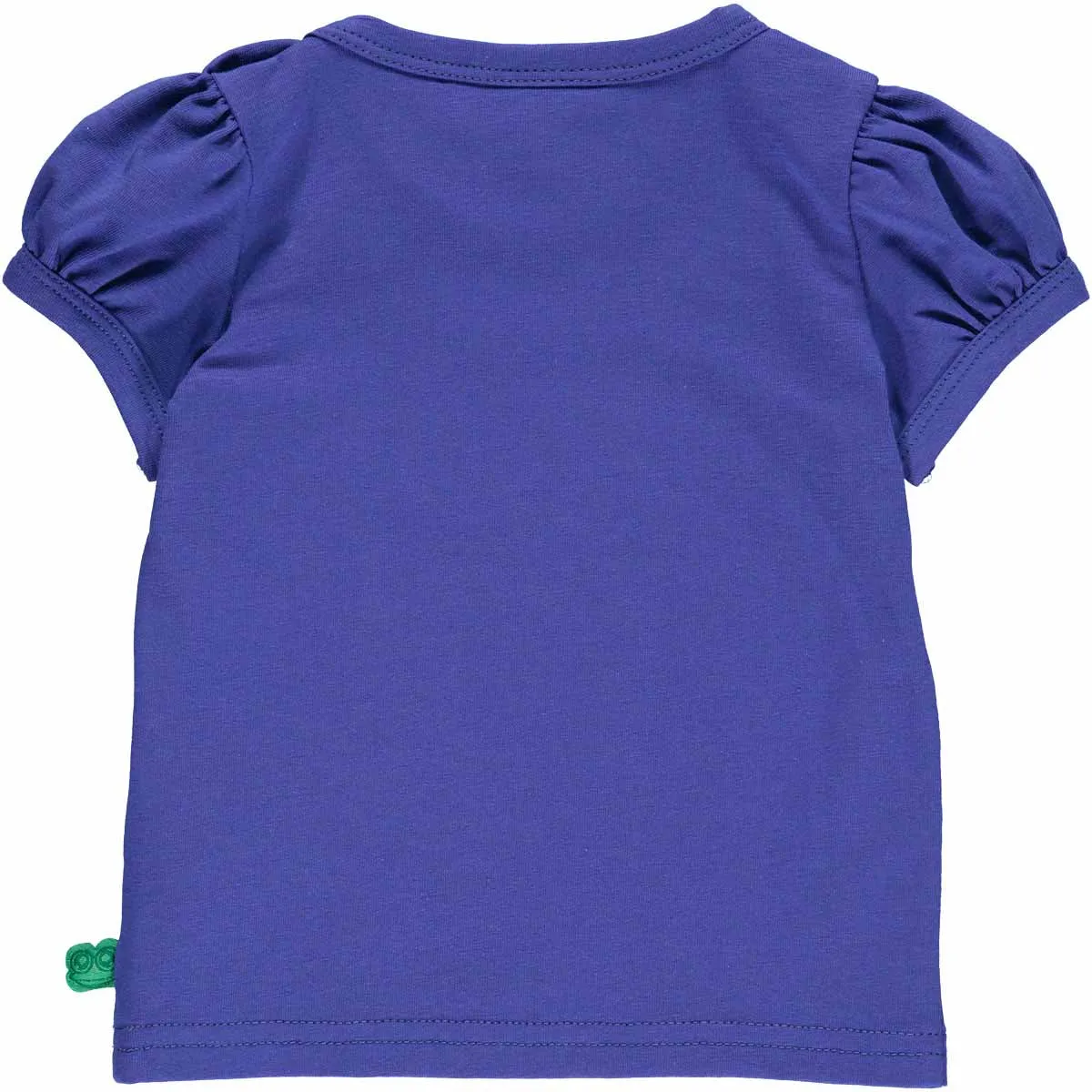 Puff sleeve top- snail appliqué