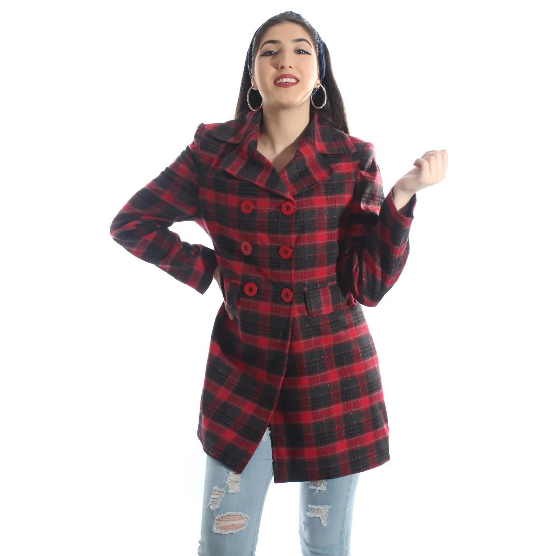 "Checked coat " -5986