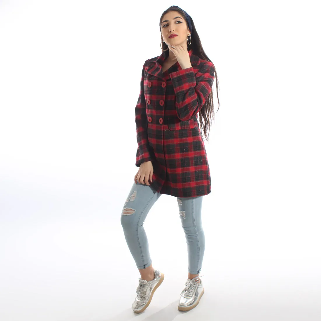 "Checked coat " -5986