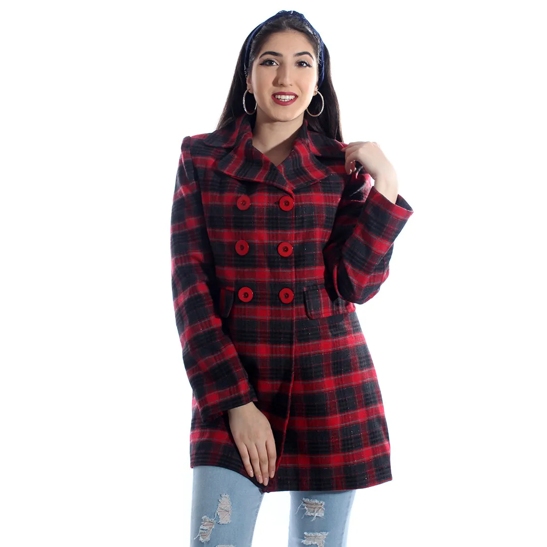 "Checked coat " -5986