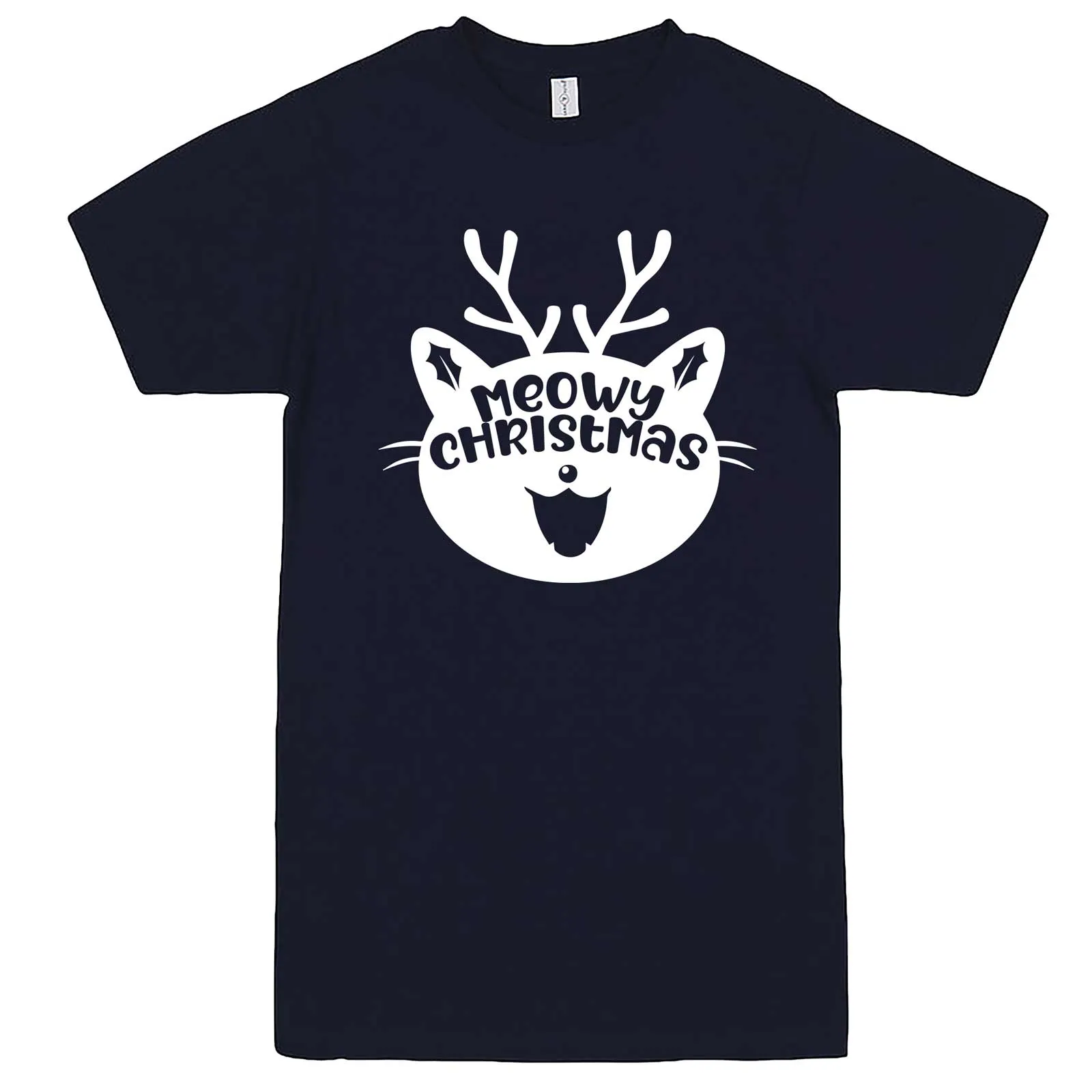 "Cute Meowy Christmas kitty" men's t-shirt