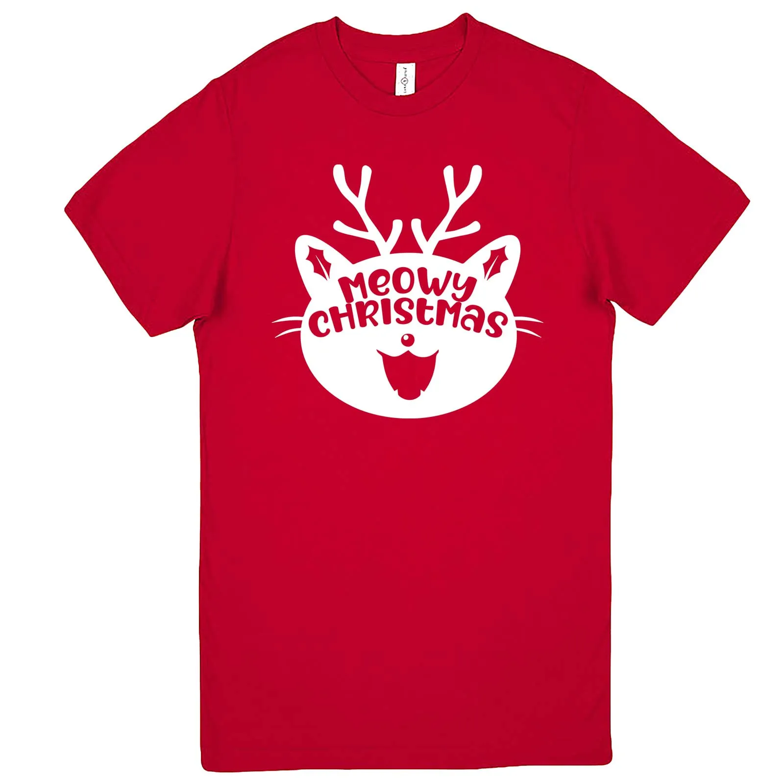 "Cute Meowy Christmas kitty" men's t-shirt