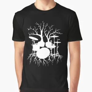 "Drum Tree: The Rhythm of Nature" Graphic T-Shirt