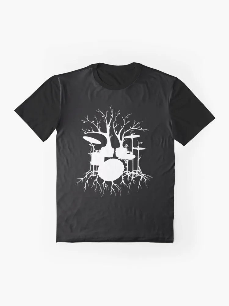 "Drum Tree: The Rhythm of Nature" Graphic T-Shirt