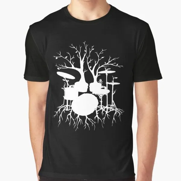"Drum Tree: The Rhythm of Nature" Graphic T-Shirt