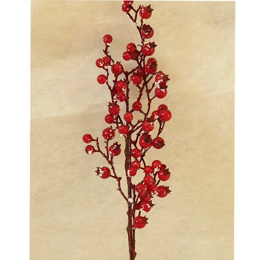 Red Berry Twig - Christmas Decoration - 45cm