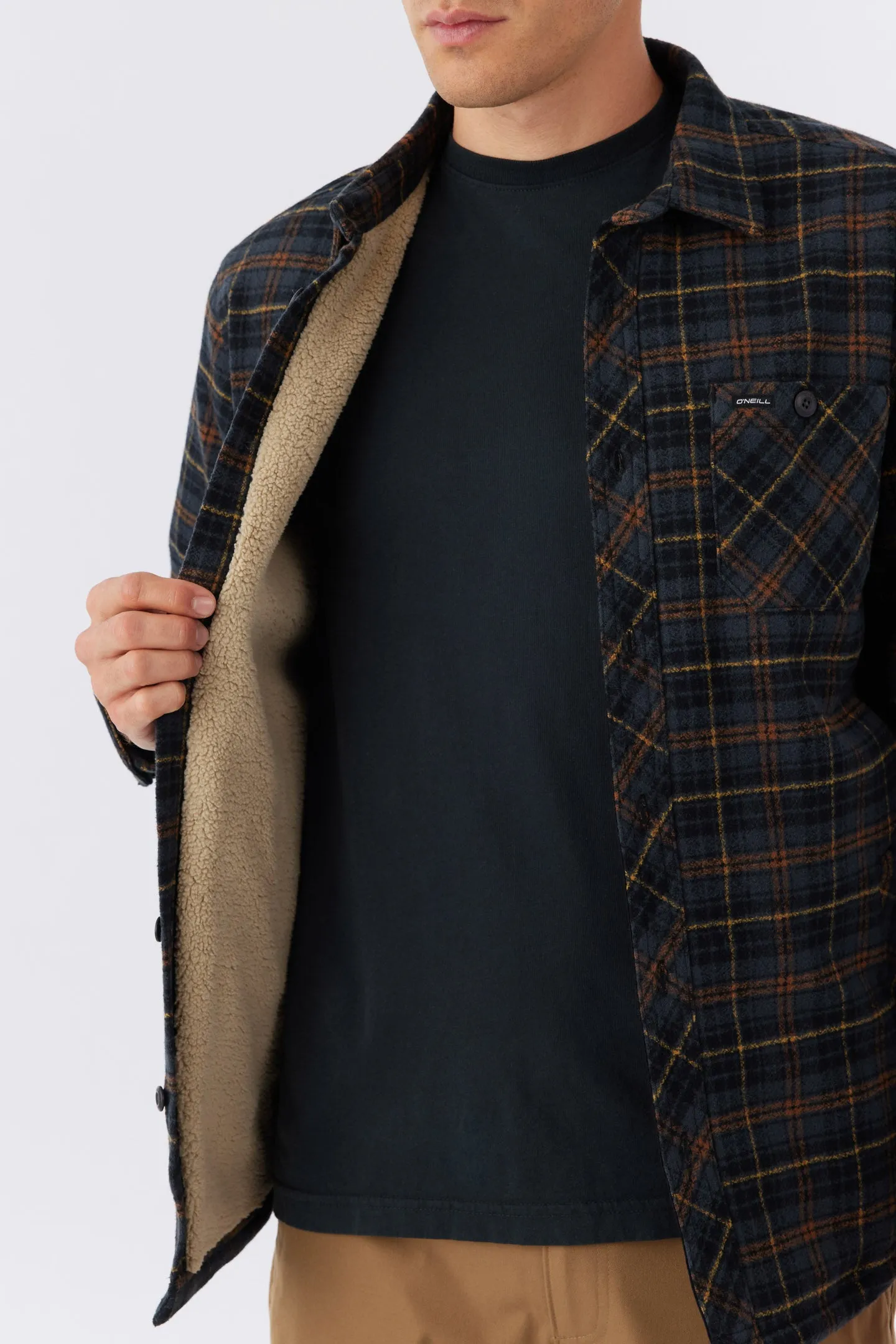 REDMOND FLANNEL HIGH PILE LINED JACKET
