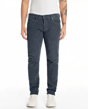 Replay Grover Straight Fit Mens Cords - Blue