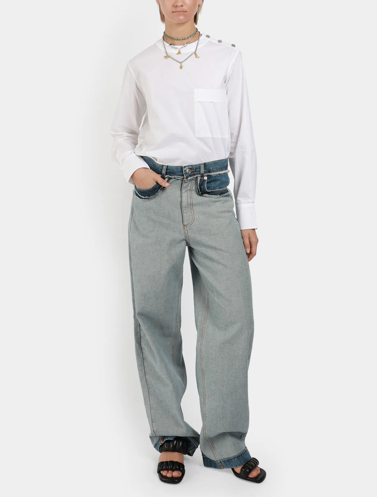 Reverse Detail Jeans