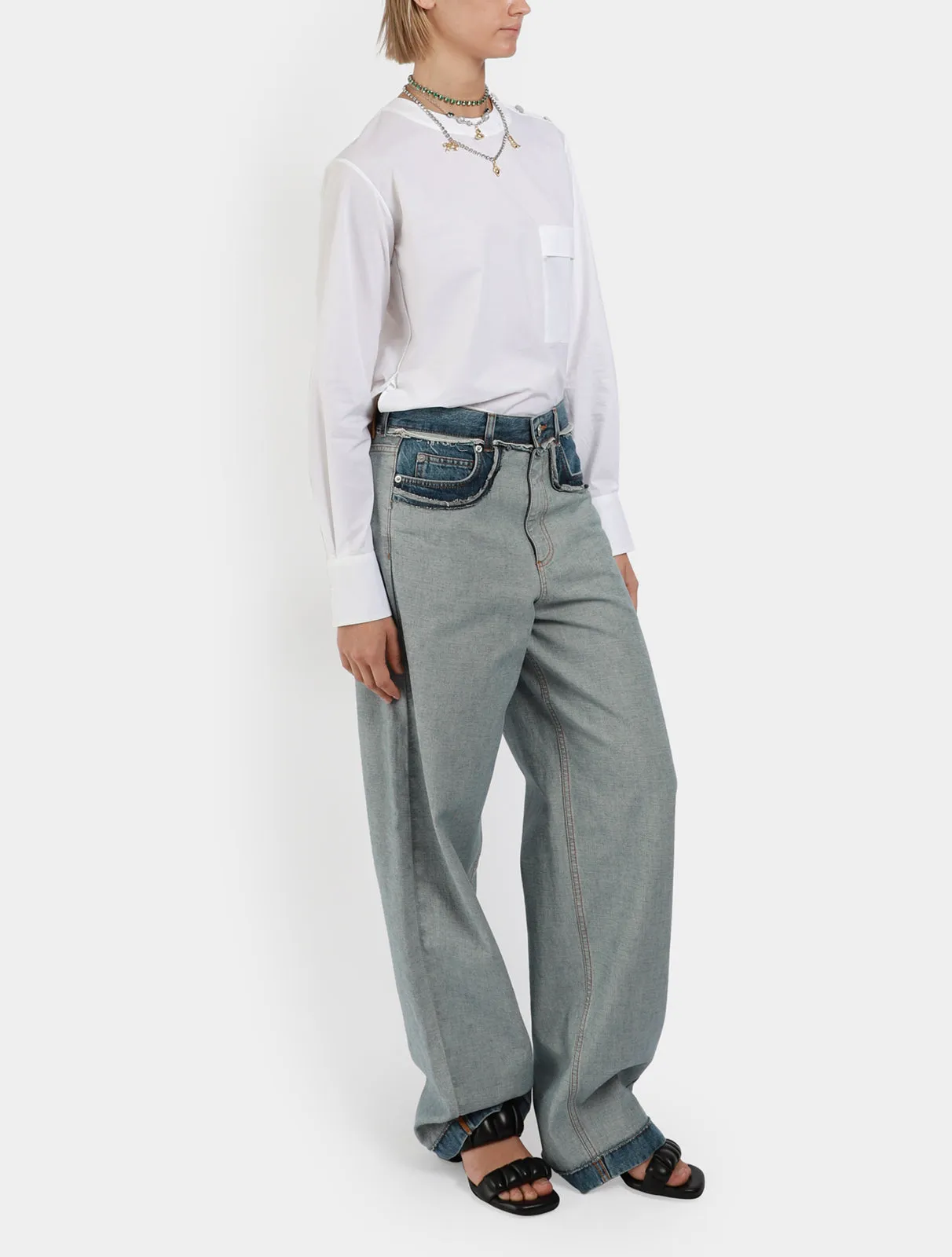 Reverse Detail Jeans