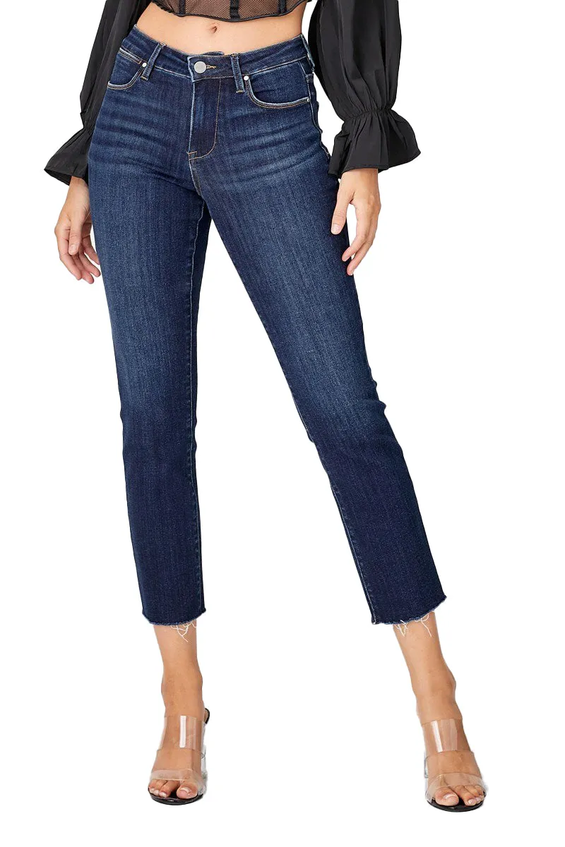 Risen Jeans - Mid Rise Straight Raw Edge Jeans - RDP5203