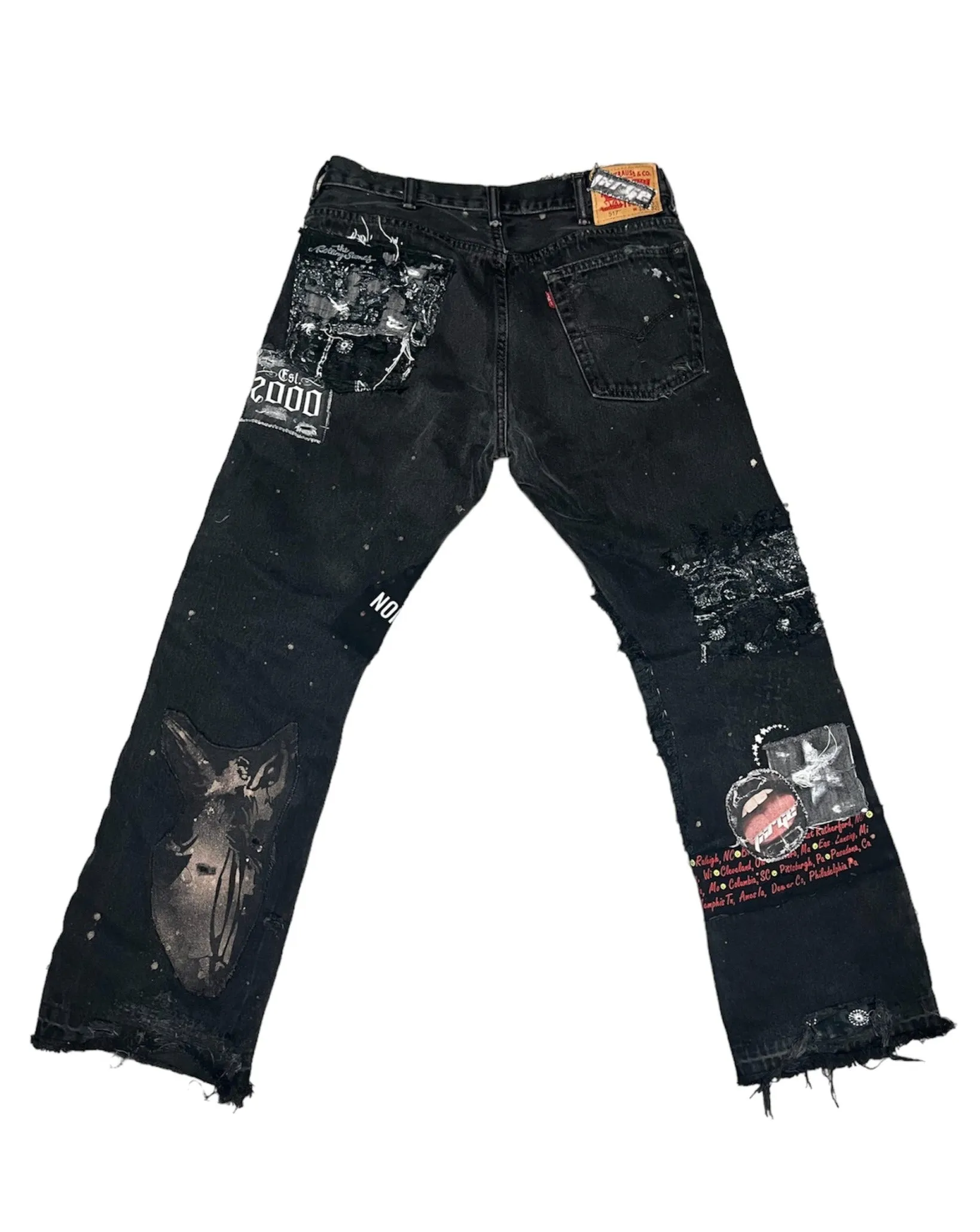 Rock N’ Roll Patchwork Flares- 34