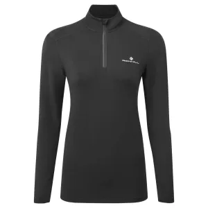 Ronhill Core Thermal Half Zip (Womens) - Black/Bright White