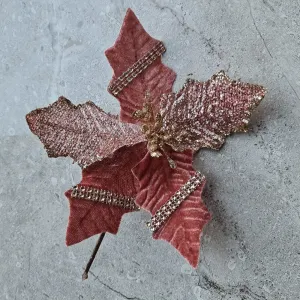 Rose gold light pink flower