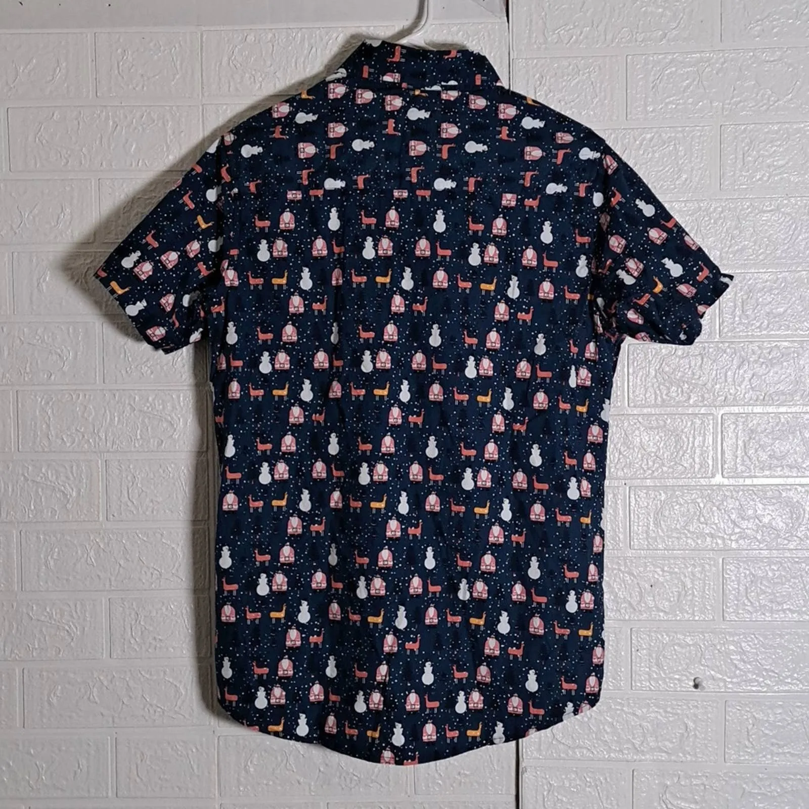 Rugby University All Cotton Christmas Snowman SS Shirt