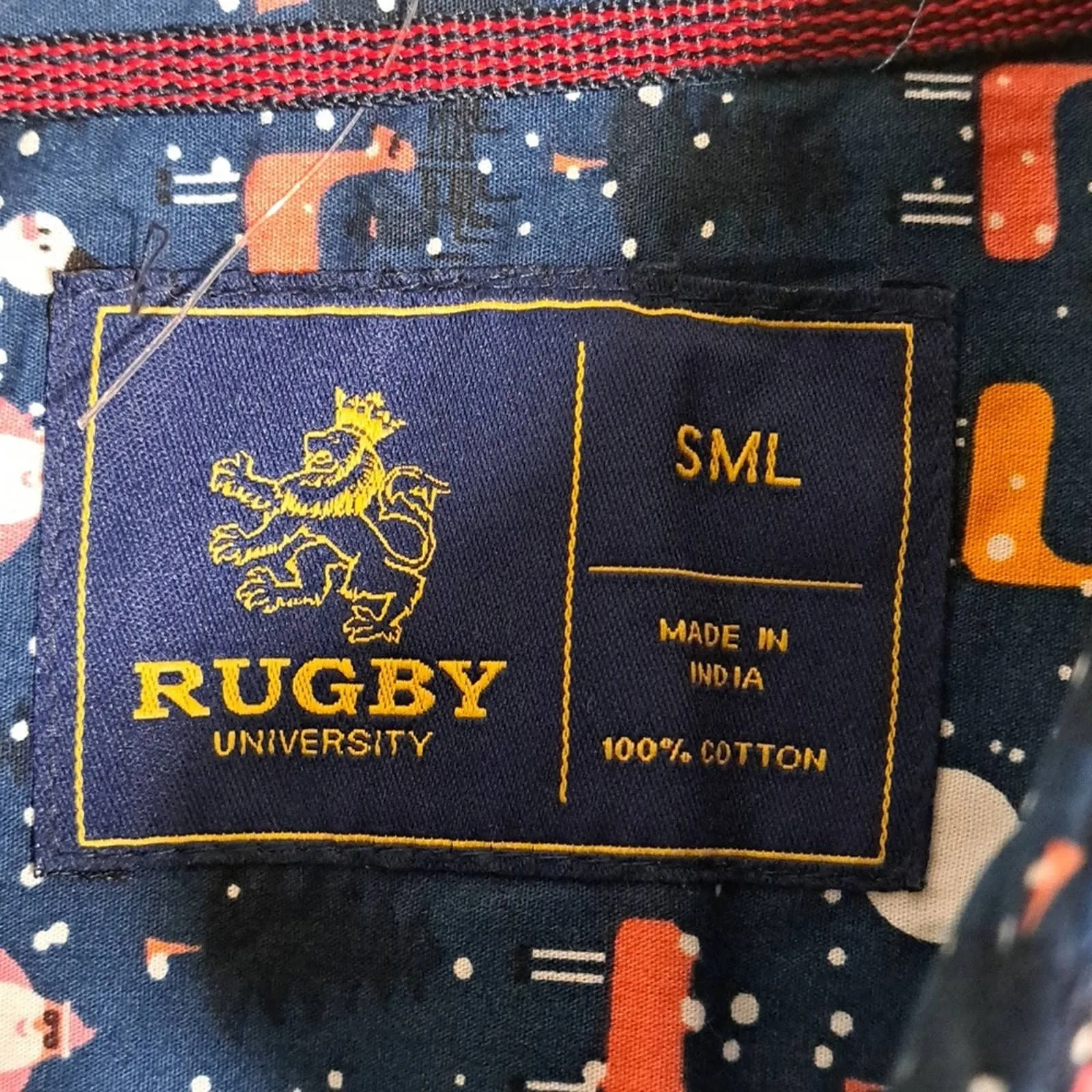 Rugby University All Cotton Christmas Snowman SS Shirt