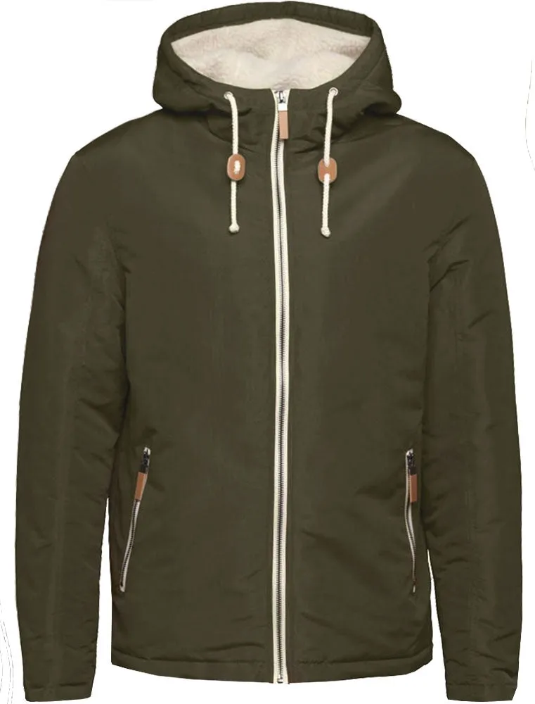 Skagen PKA Hooded Windbreaker Jacket in Khaki