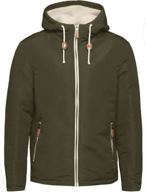 Skagen PKA Hooded Windbreaker Jacket in Khaki
