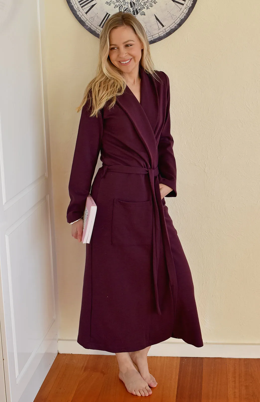 Smitten Merino Wool PONTE Dressing Gown