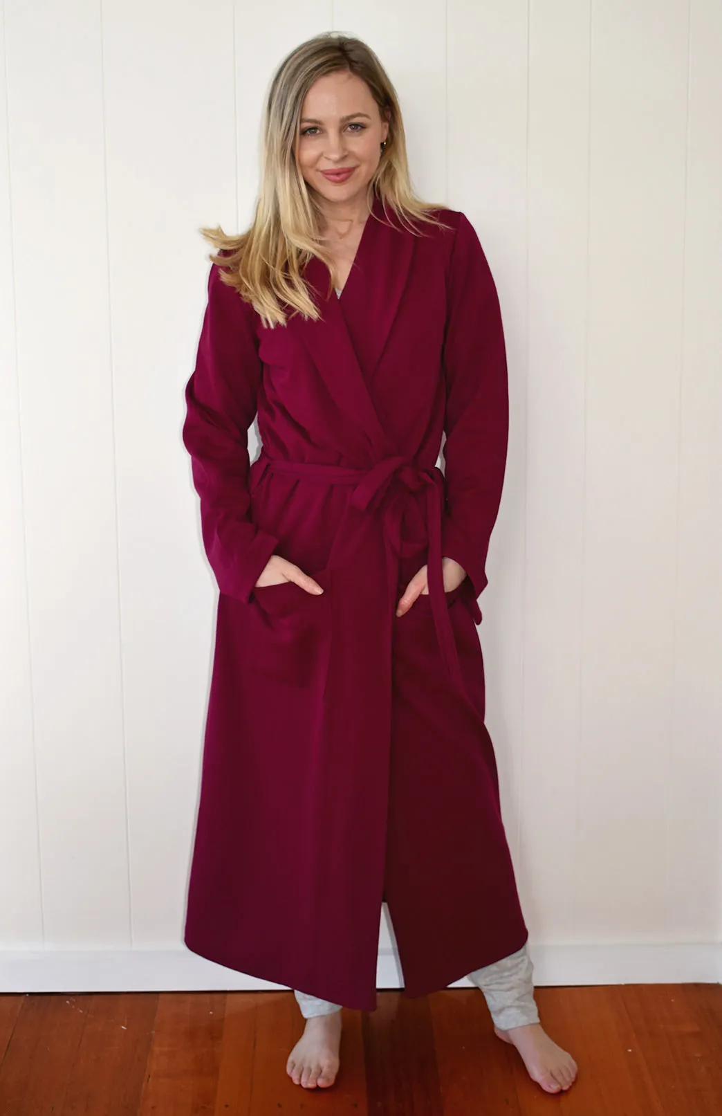 Smitten Merino Wool PONTE Dressing Gown