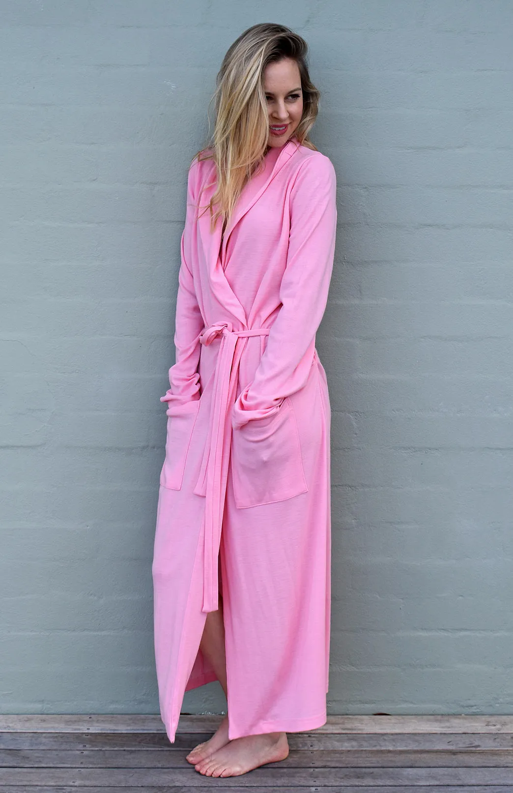 Smitten Merino Wool RIB Dressing Gown