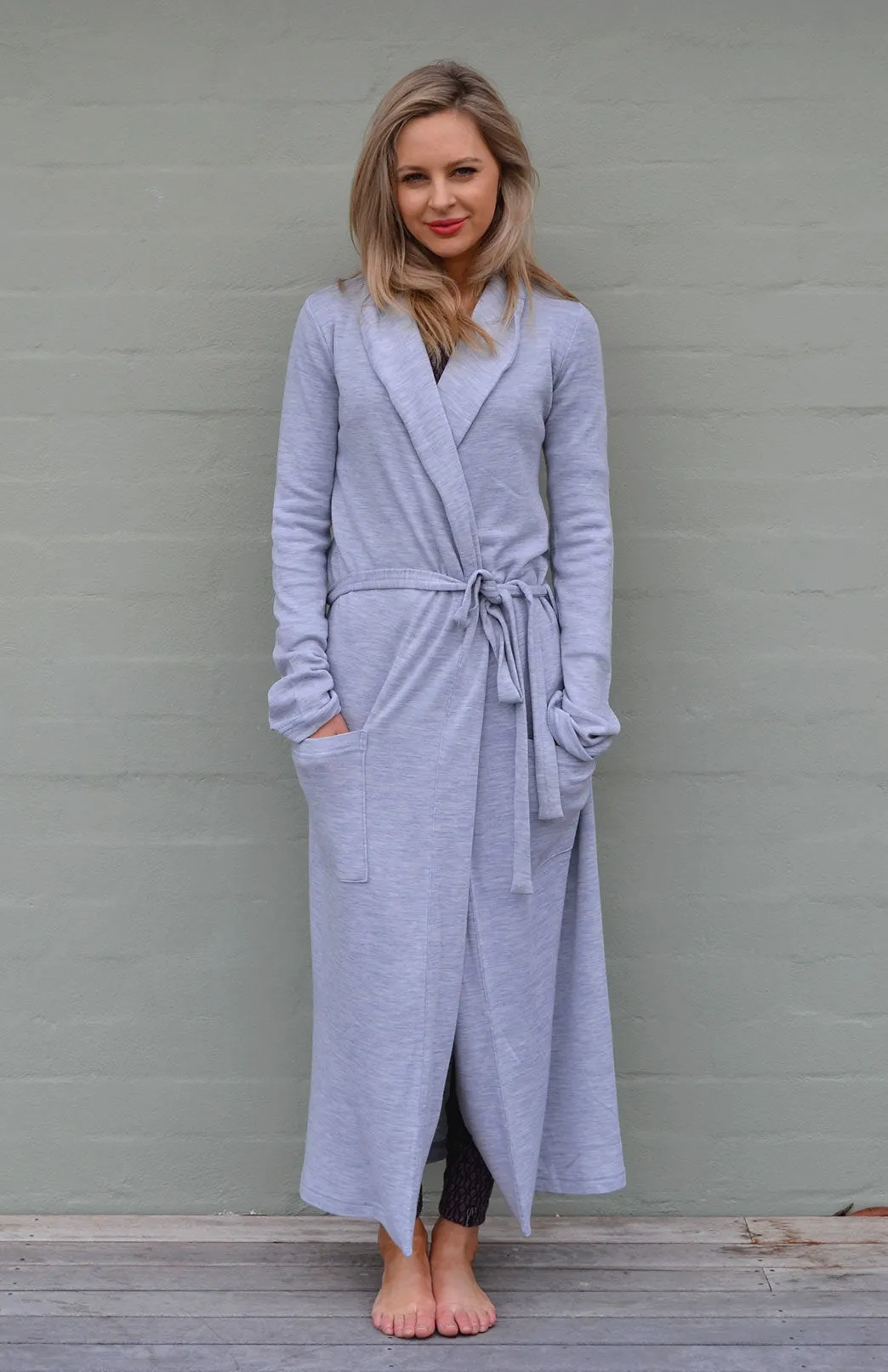Smitten Merino Wool RIB Dressing Gown