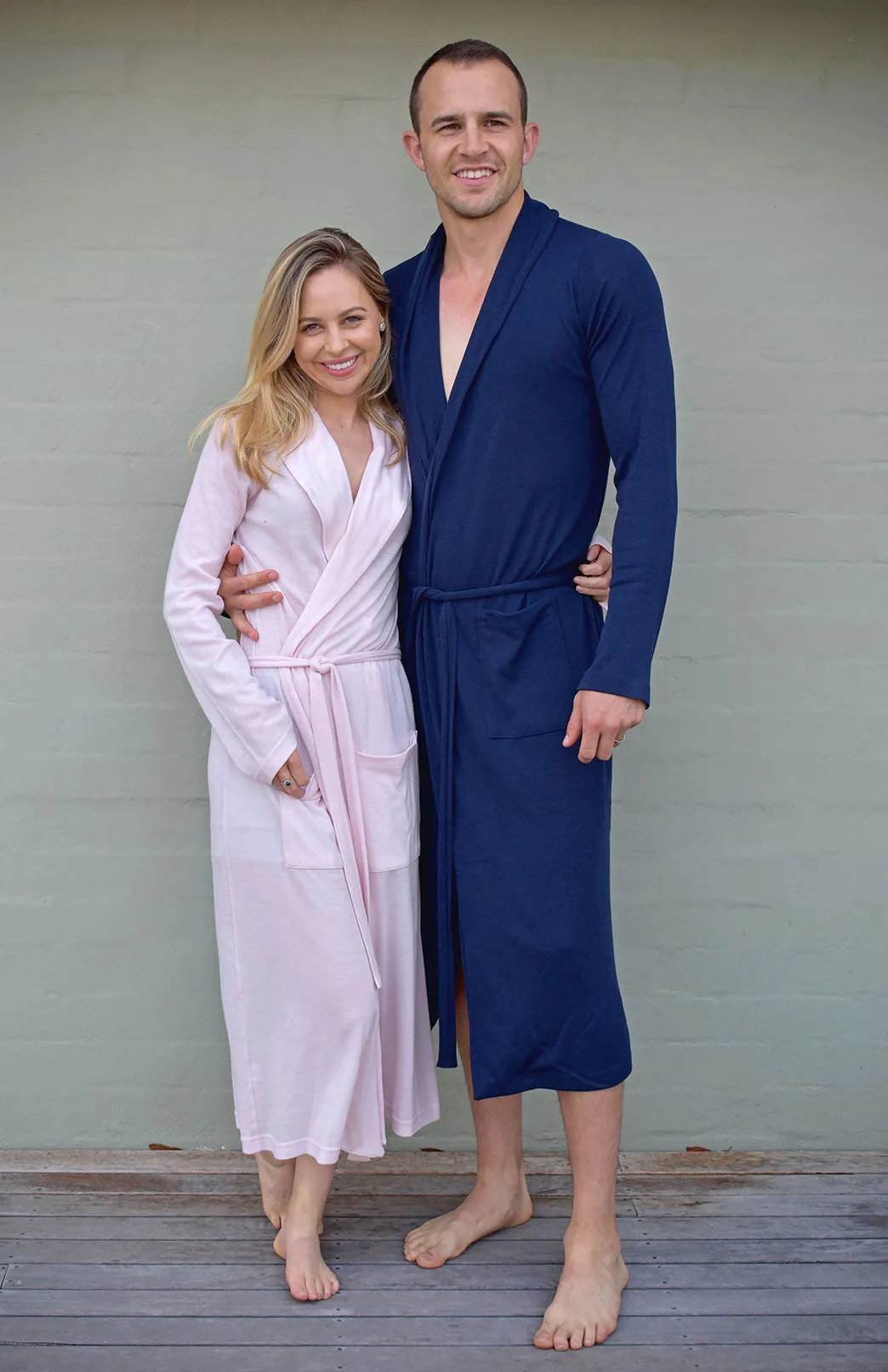 Smitten Merino Wool RIB Dressing Gown