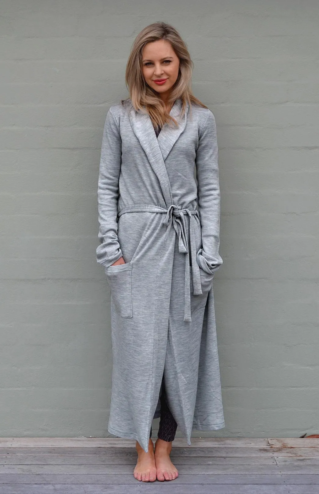 Smitten Merino Wool RIB Dressing Gown