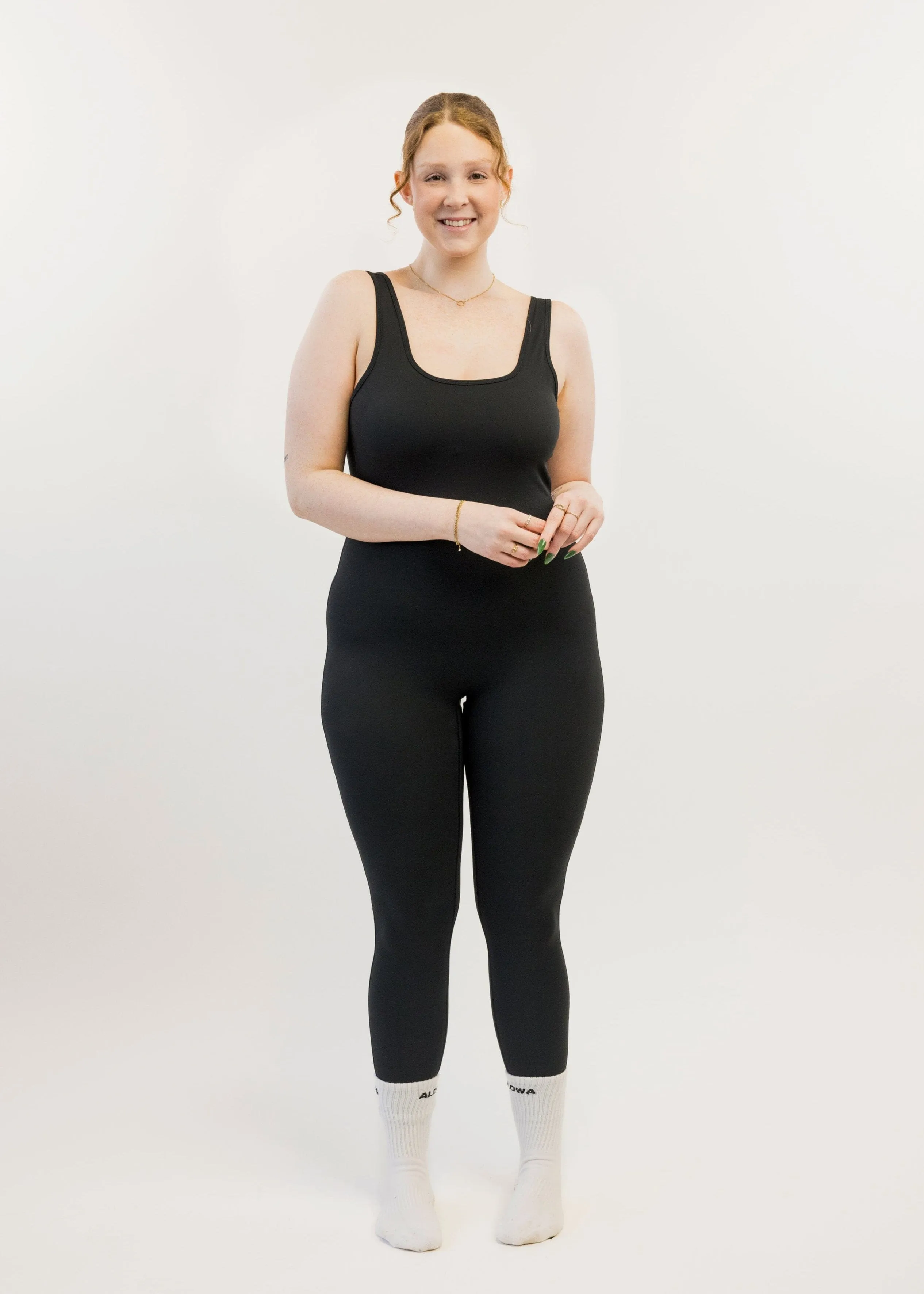 Stella Romper Leggings Black