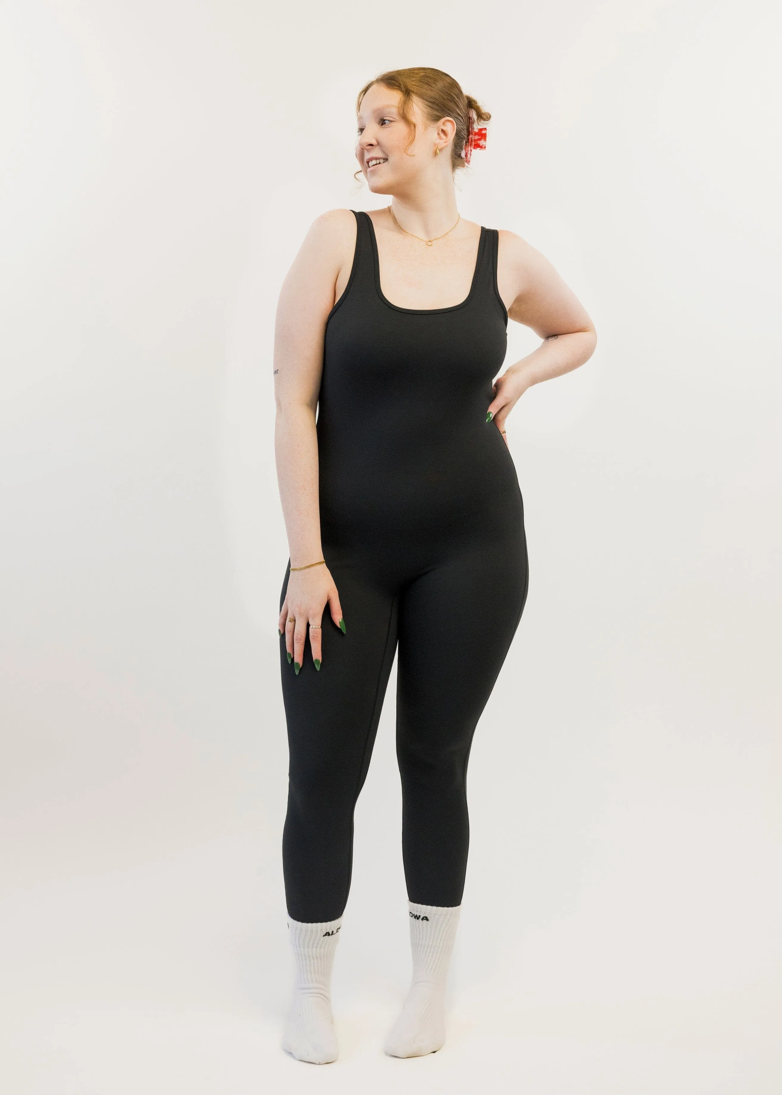 Stella Romper Leggings Black
