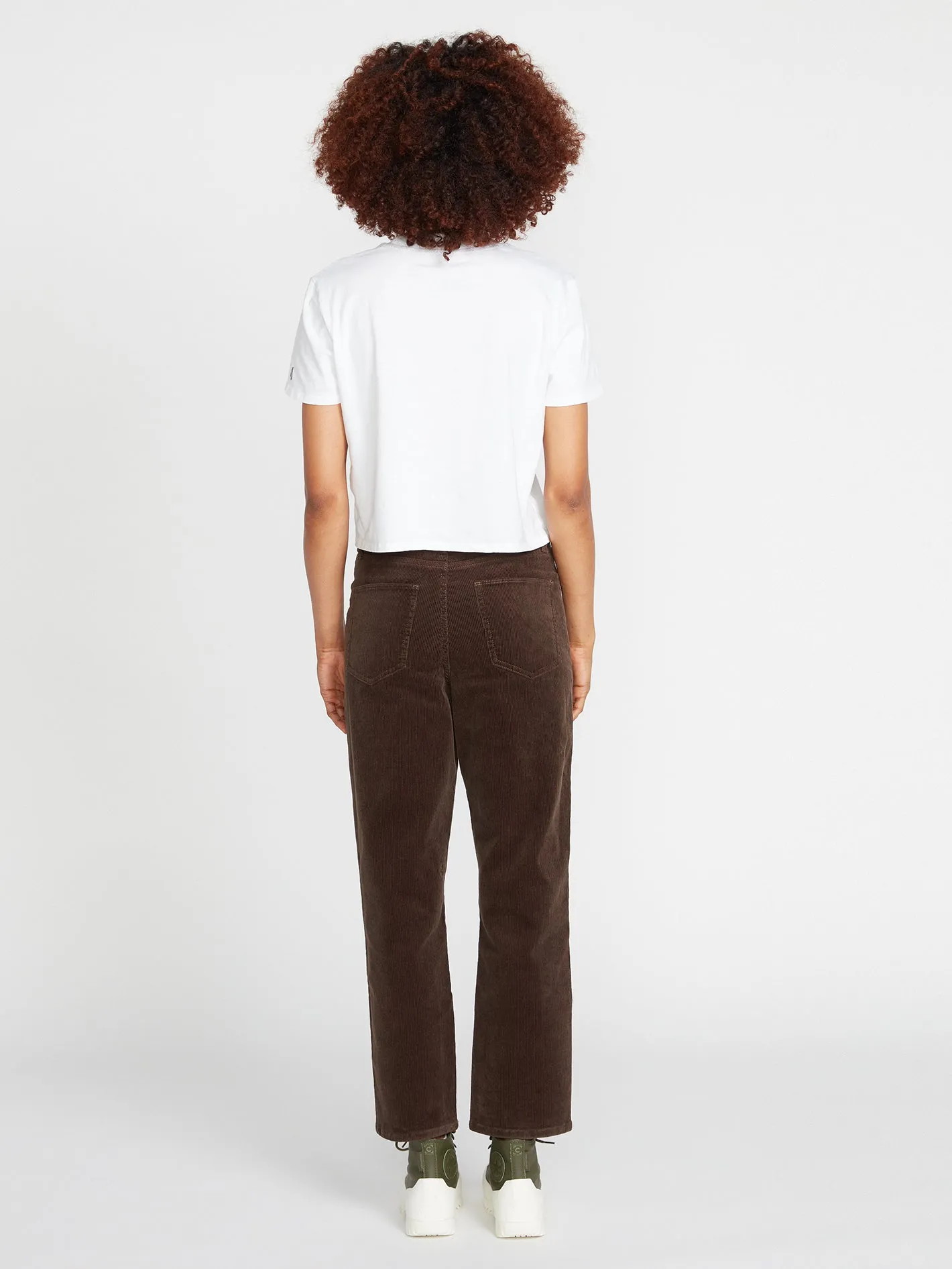 Stoned Straight Corduroy Jeans - Espresso