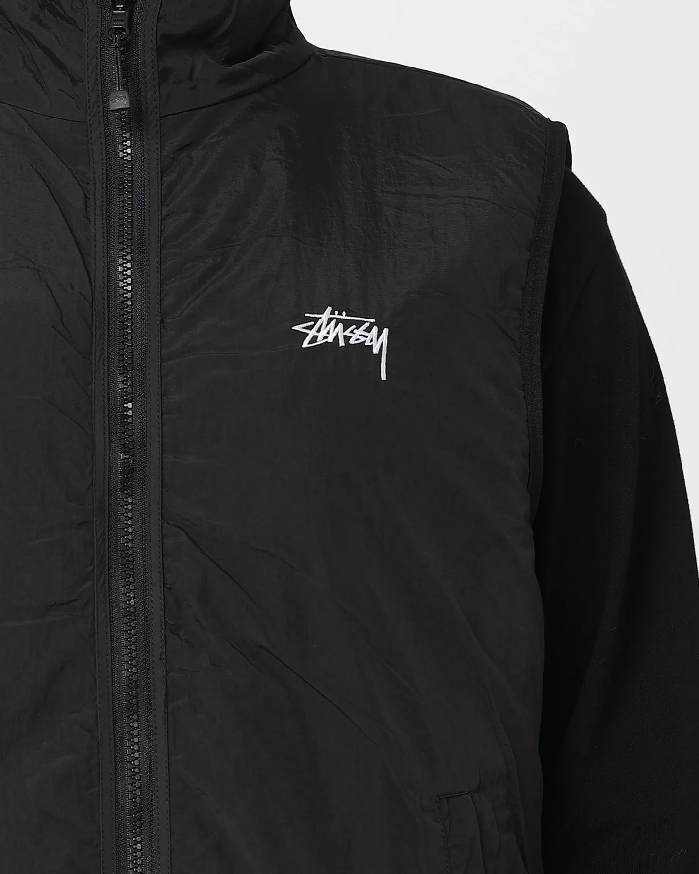 Stussy Reversible Stock Sherpa Jacket Black