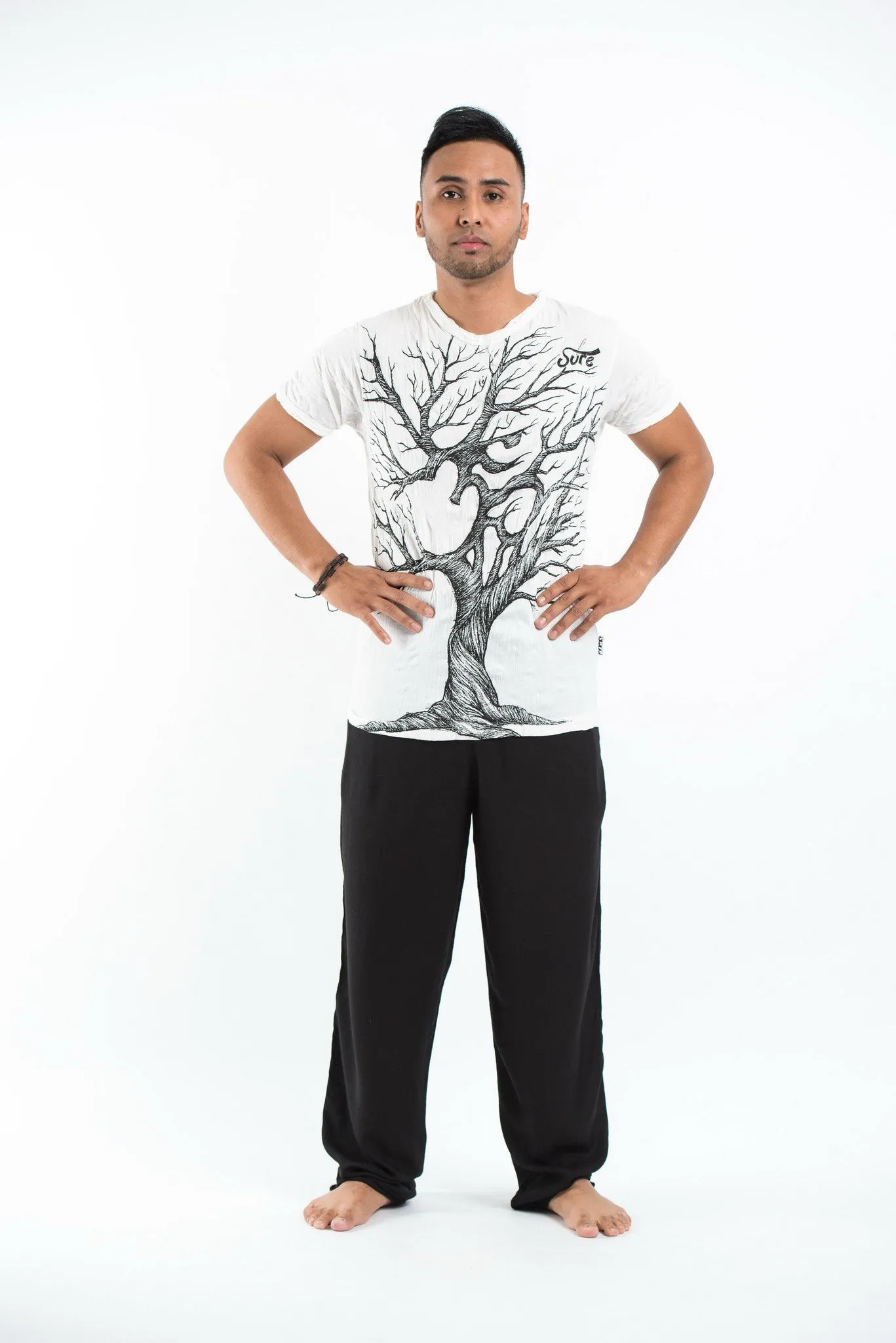 Sure Design Men's Ohm Tree T-Shirt White