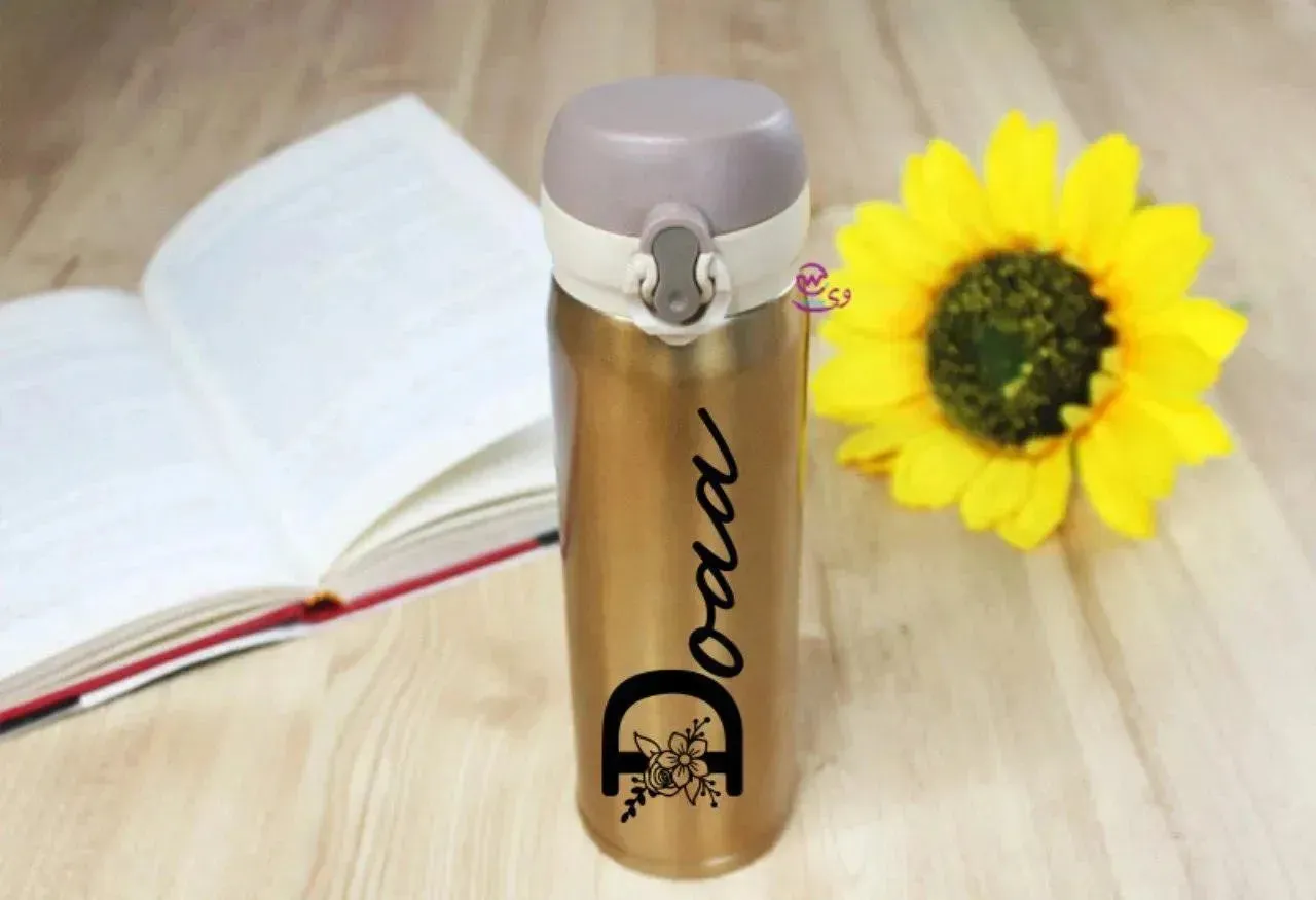 Thermal Mug With lock -Gold-Names A