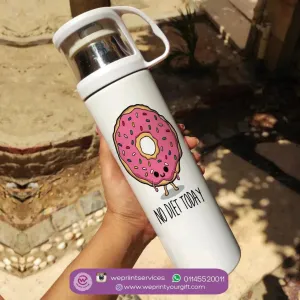 Thermal Thermos With Cup -Stainless Steel - Donuts