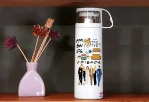 Thermal Thermos With Cup -Stainless Steel - Friends Series
