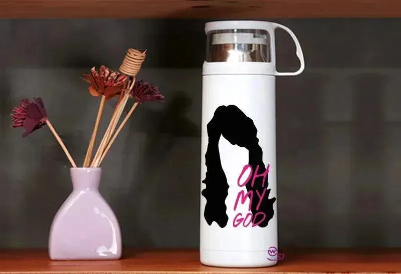 Thermal Thermos With Cup -Stainless Steel - Friends Series