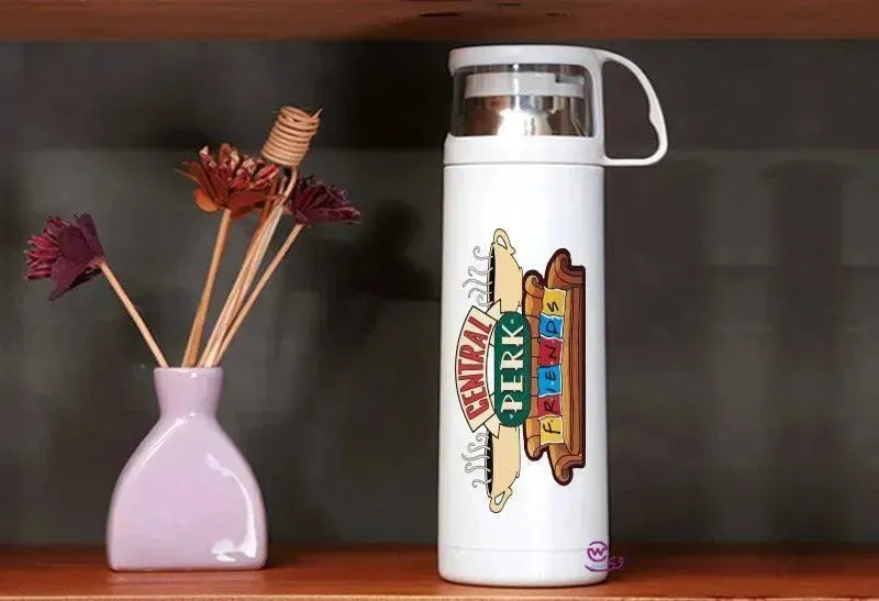 Thermal Thermos With Cup -Stainless Steel - Friends Series