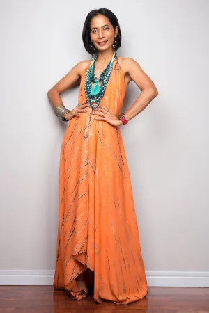 Tie dye beach dress