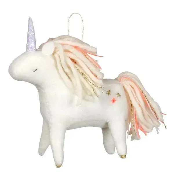 Unicorn felt tree decoration - MERI MERI