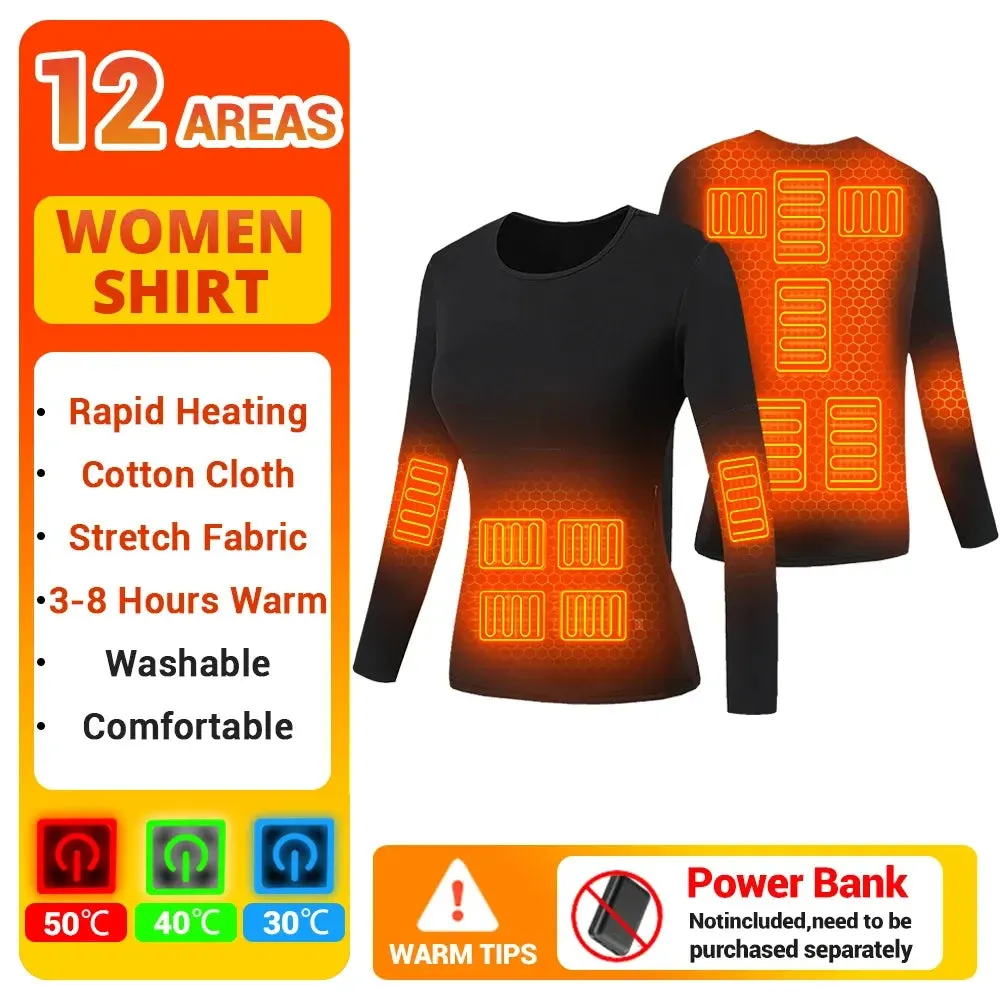 Unisex Electric Heated Underwear Set