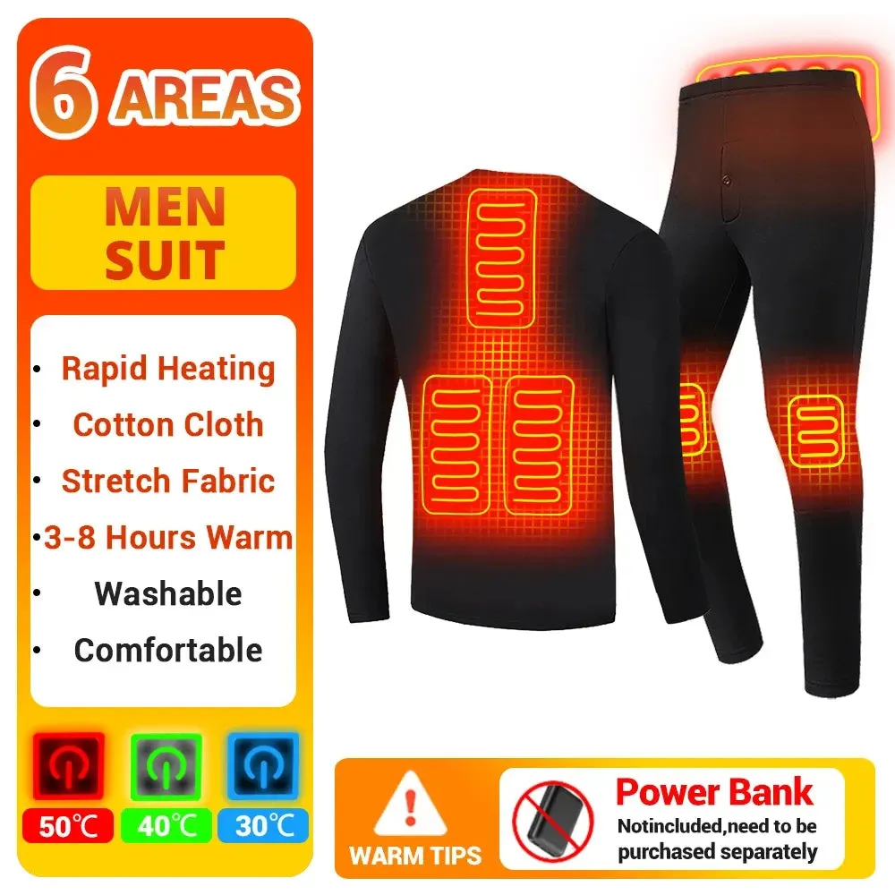 Unisex Electric Heated Underwear Set