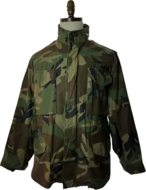 US ARMY Cold Weather Field Coat Woodland Camouflage