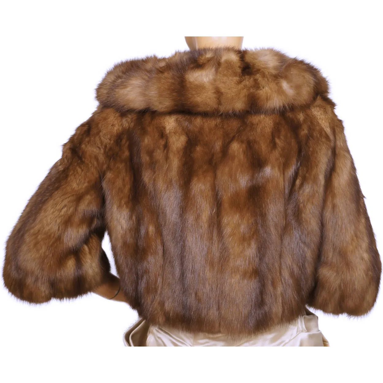 Vintage 1960s Canadian Sable Marten Fur Jacket Hudsons Bay  - Small - Medium