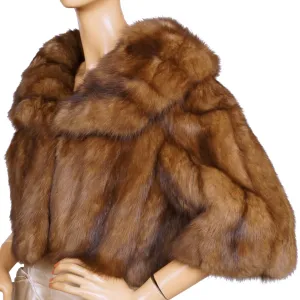 Vintage 1960s Canadian Sable Marten Fur Jacket Hudsons Bay  - Small - Medium
