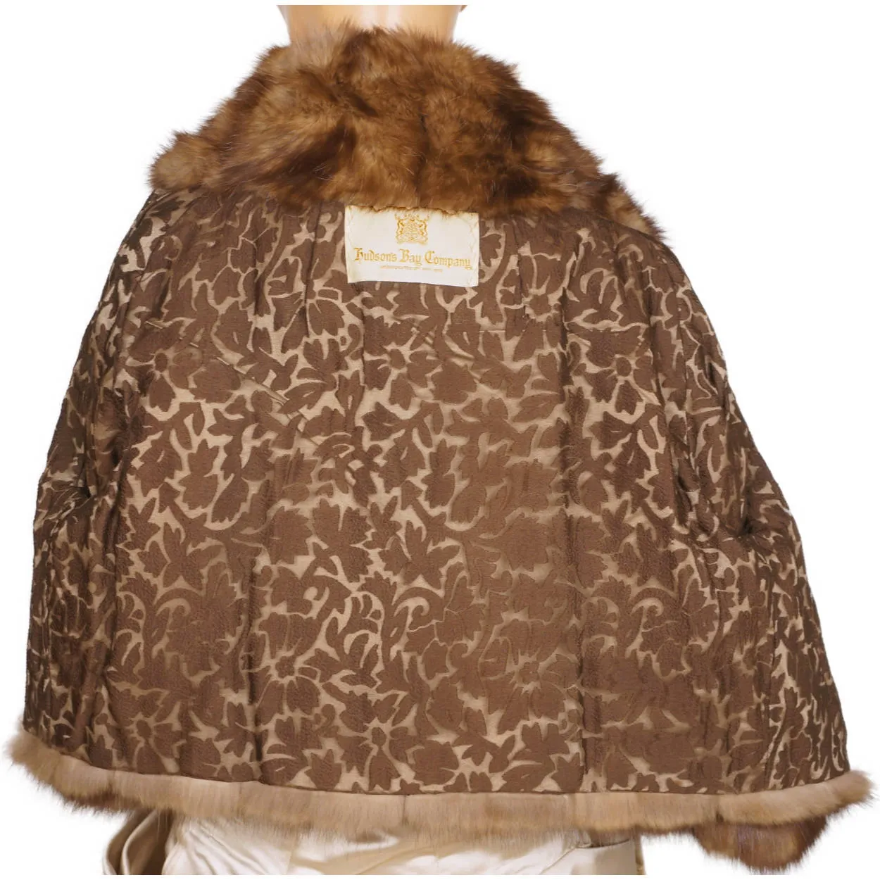 Vintage 1960s Canadian Sable Marten Fur Jacket Hudsons Bay  - Small - Medium
