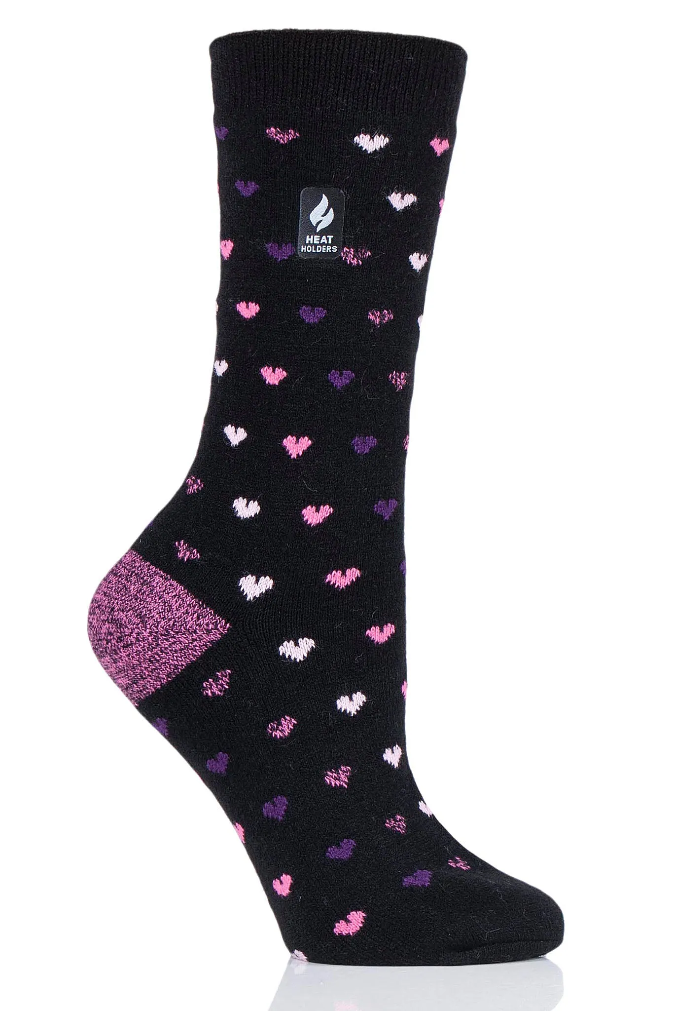 Women's Orchid ULTRA LITE™ Hearts Crew Socks