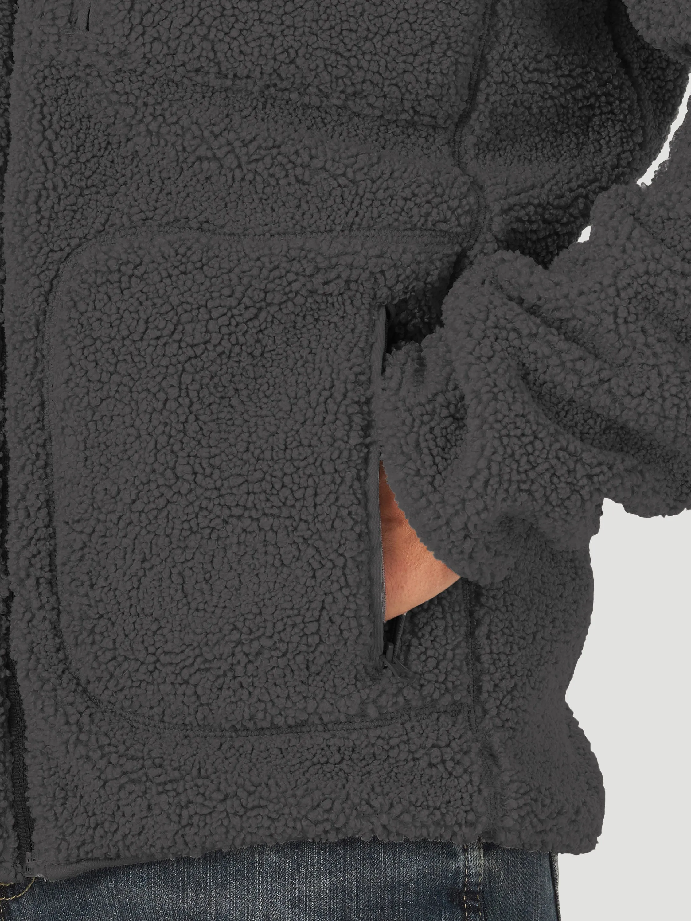 Wrangler | Dark Green Sherpa Jacket