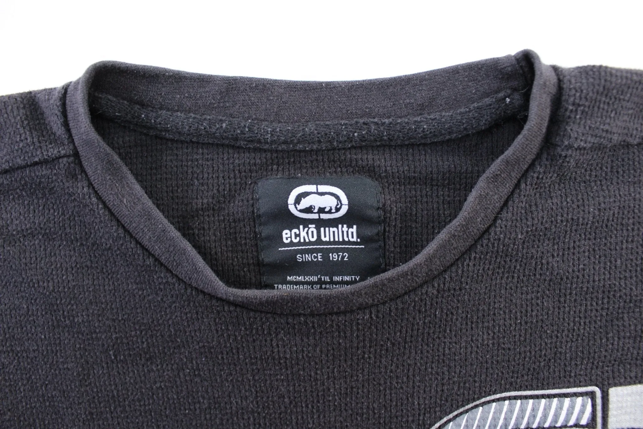 Y2K Ecko Unltd. Black Thermal LS T-Shirt